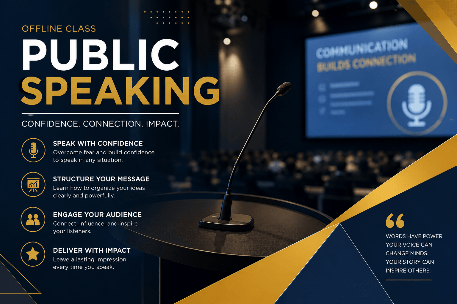 Offline Public Speaking Class: The Best Program to Build Confidence and Improve Presentation Skills